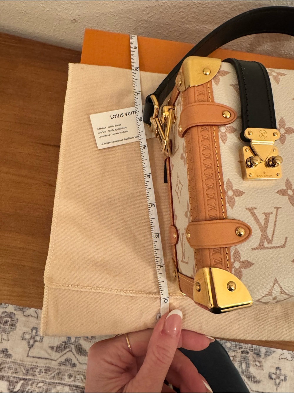Louis Vuitton Side Trunk PM Monogram White brown Black Bag - Picture 11 of 16